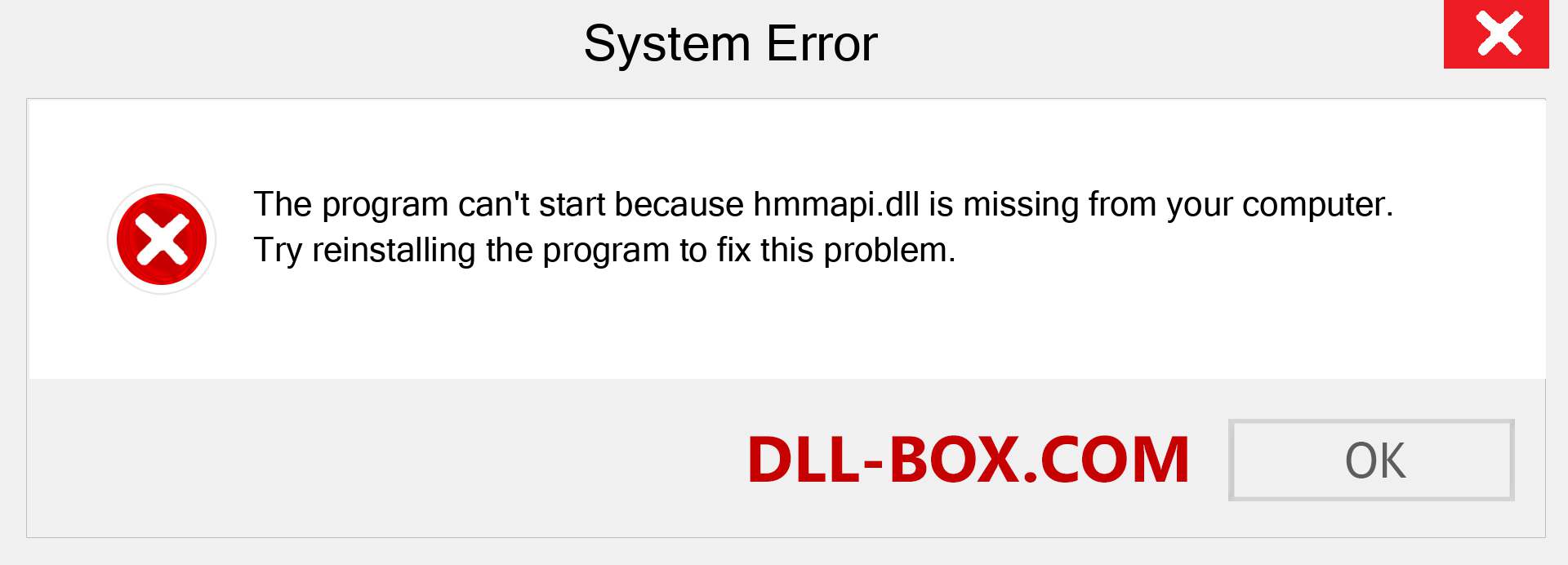  hmmapi.dll file is missing?. Download for Windows 7, 8, 10 - Fix  hmmapi dll Missing Error on Windows, photos, images